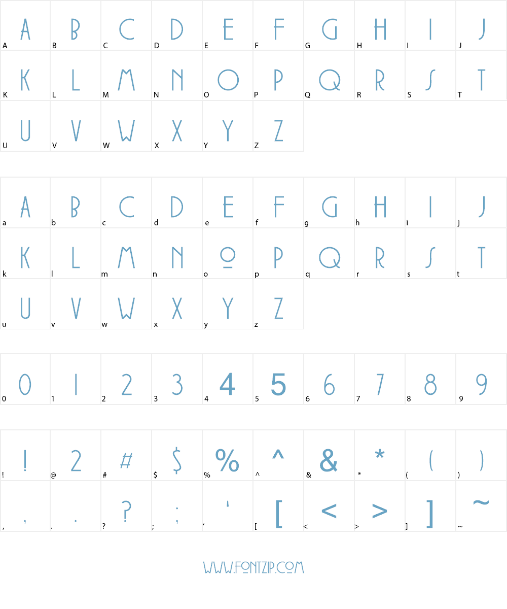 DK Soerabaja Font Character